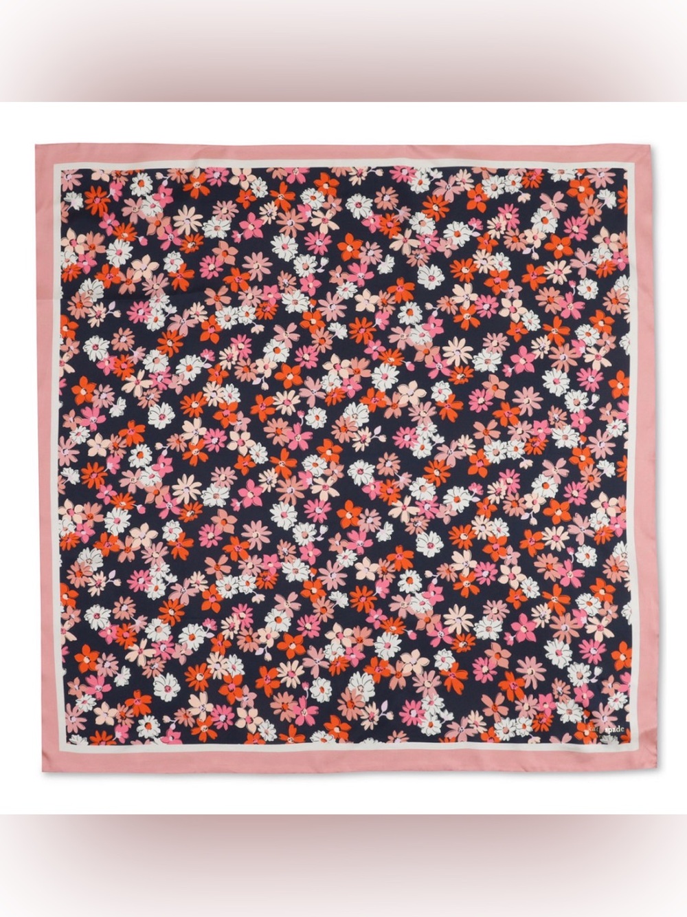 NWT - Kate Spade Women's Floral Medley Silk Square Scarf